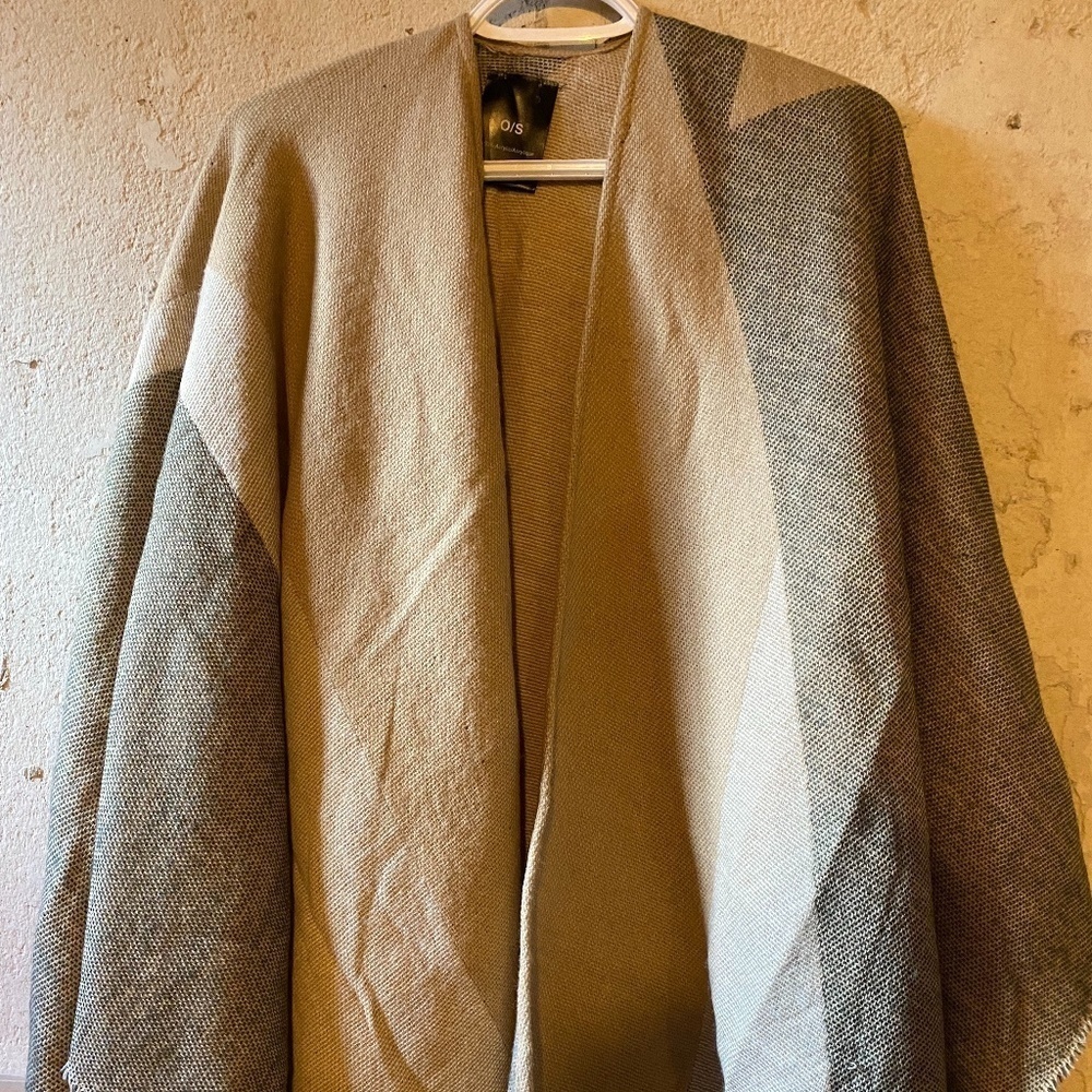 Open Poncho Sweater